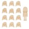 Emotion Faces Cutouts Girl 10”, Set of 13 Feeling Cards for Kids | Woodpeckers
